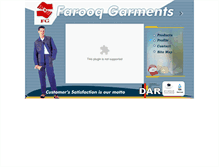 Tablet Screenshot of farooqgarments.com